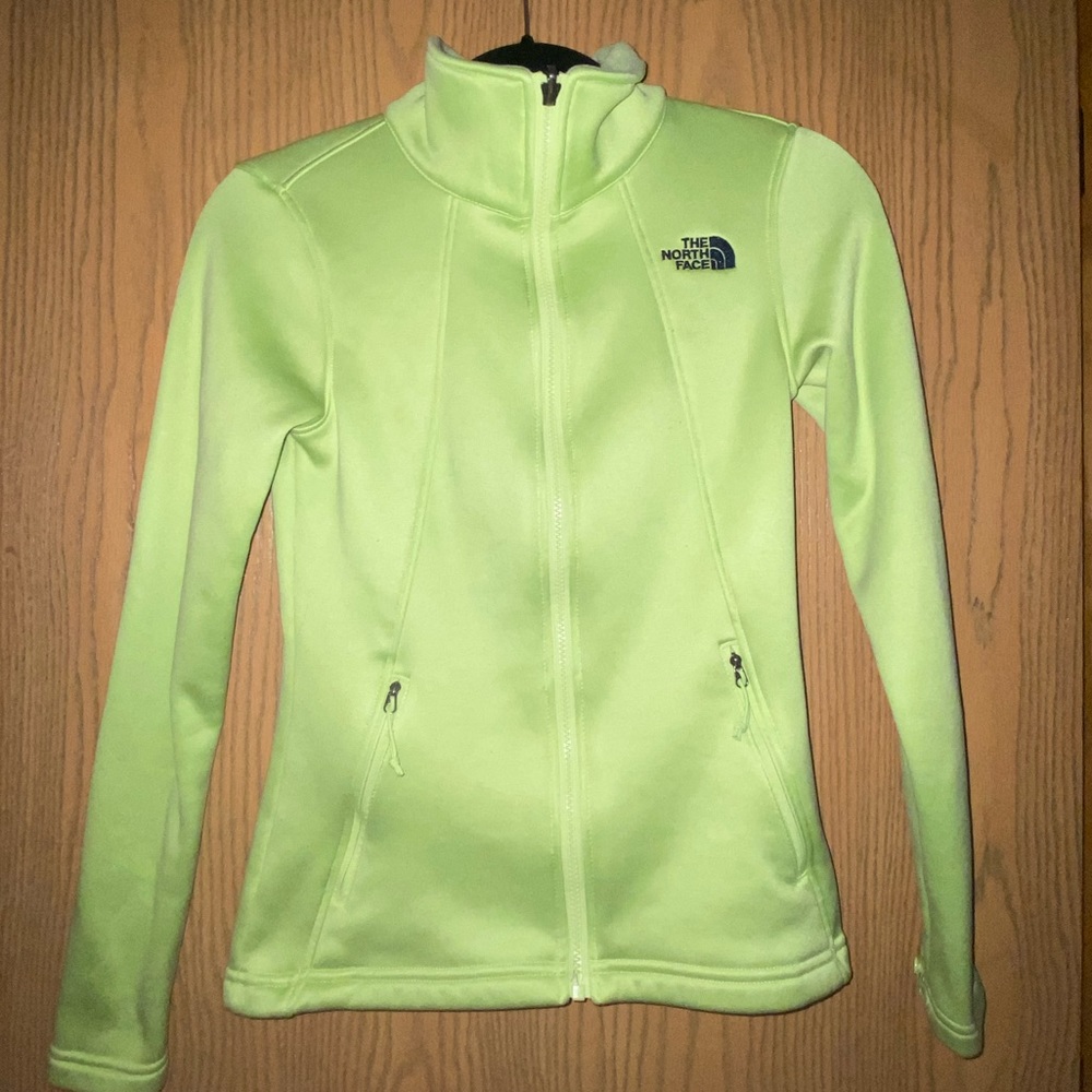 Green NorthFace Zip-Up